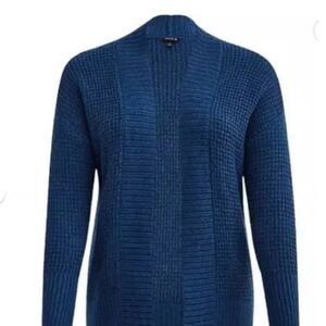 Torrid Blue Chunky Knit Cardigan Sweater